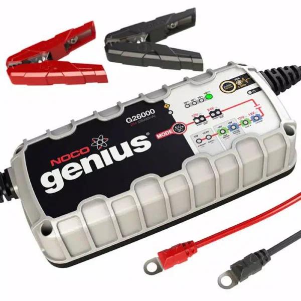 NOCO Genius G26000 26 Amp Smart Battery Charger & Jump Starter for 12V, 16V, 24V Lead-Acid & Lithium-Ion