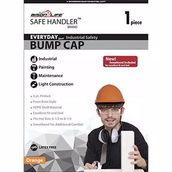 Safe Handler Bison Life Safe Handler Everyday Series Orange HDPE Bump Cap with 4-Point Pin Lock