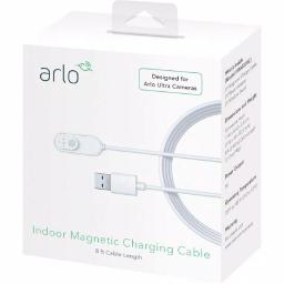 Arlo Ultra and Pro 3 Indoor Magnetic Charging Cable, 8 ft. - White thumbnail 2