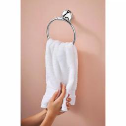 MOEN Jansen Chrome Towel Ring - Wall-Mounted Hand Towel Holder thumbnail 4