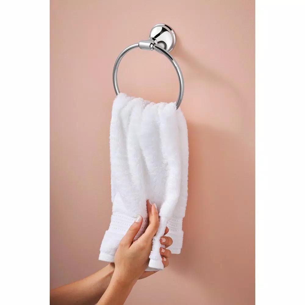 MOEN Jansen Chrome Towel Ring - Wall-Mounted Hand Towel Holder