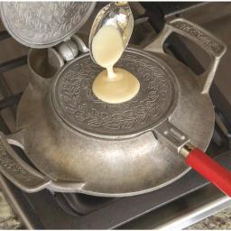 Nordic Ware Norwegian Krumkake and Pizzelle Iron - Dual Pattern Cookie Maker thumbnail 3
