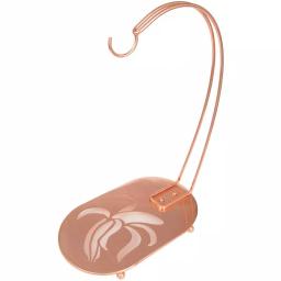 Creative Home Copper Plated Metal Banana Hanger & Fruit Organizer - Elegant Kitchen Decor thumbnail 1