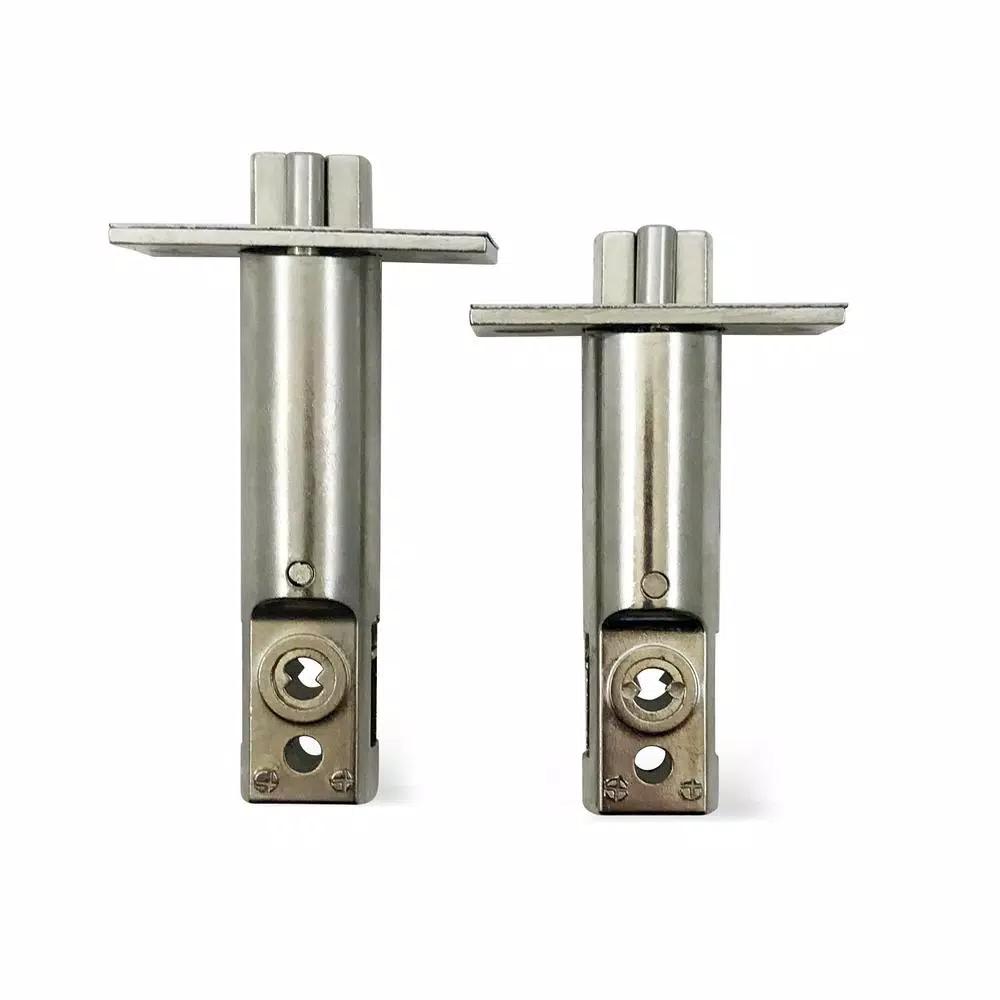 Premier Lock Grip Tight Tools Satin Chrome Mechanical Push-Button Keyless Entry Lock with Holdback