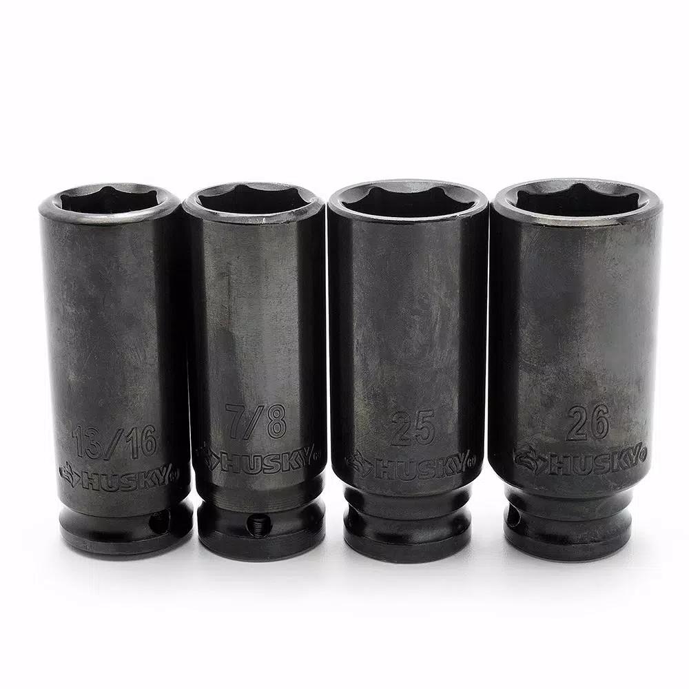 Husky 108-Piece 3/8 in. and 1/2 in. Drive Master Impact Socket Set