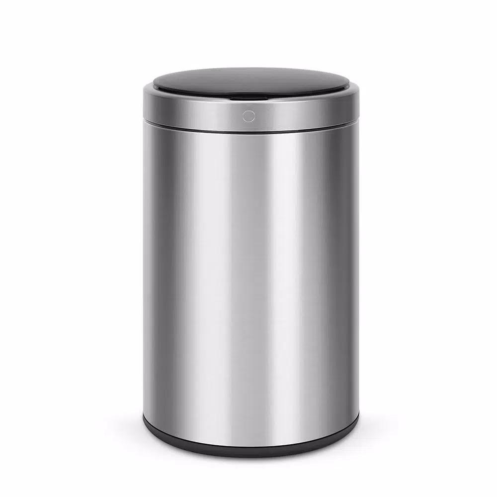 Innovaze 3.2 Gallon Stainless Steel Motion Sensor Touchless Trash Can, Fingerprint Resistant Round Bin