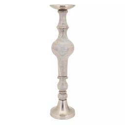 IMAX Trisha Yearwood Nightingale Mango Wood Hurricane Candle Holder Set of 3, Gray thumbnail 4