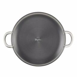 Ayesha Curry Ayesha Home Collection 7.5 Qt. Hard-Anodized Aluminum Nonstick Stock Pot with Glass Lid, Charcoal Gray thumbnail 3