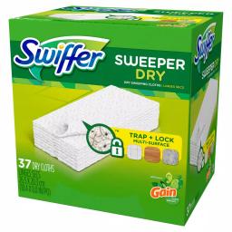 Swiffer Sweeper Dry Cloth Refills with Gain Original Scent, 37-Count, 4-Pack thumbnail 3