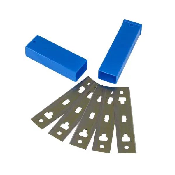 Unger 4 in. Replacement Carbon Coated Blades, 5-Pack with Storage Case