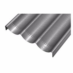 Chicago Metallic Commercial II Perforated Baguette Pan, 3-Loaf Capacity thumbnail 2