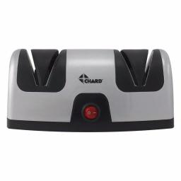 Chard 2-Step Electric Knife Sharpener, Silver/Black thumbnail 1