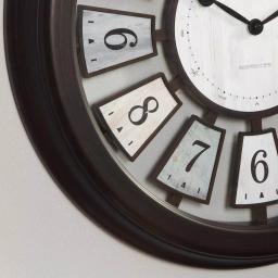 FirsTime & Co. Black Mercantile Plaques Wall Clock - Industrial Farmhouse Design thumbnail 2