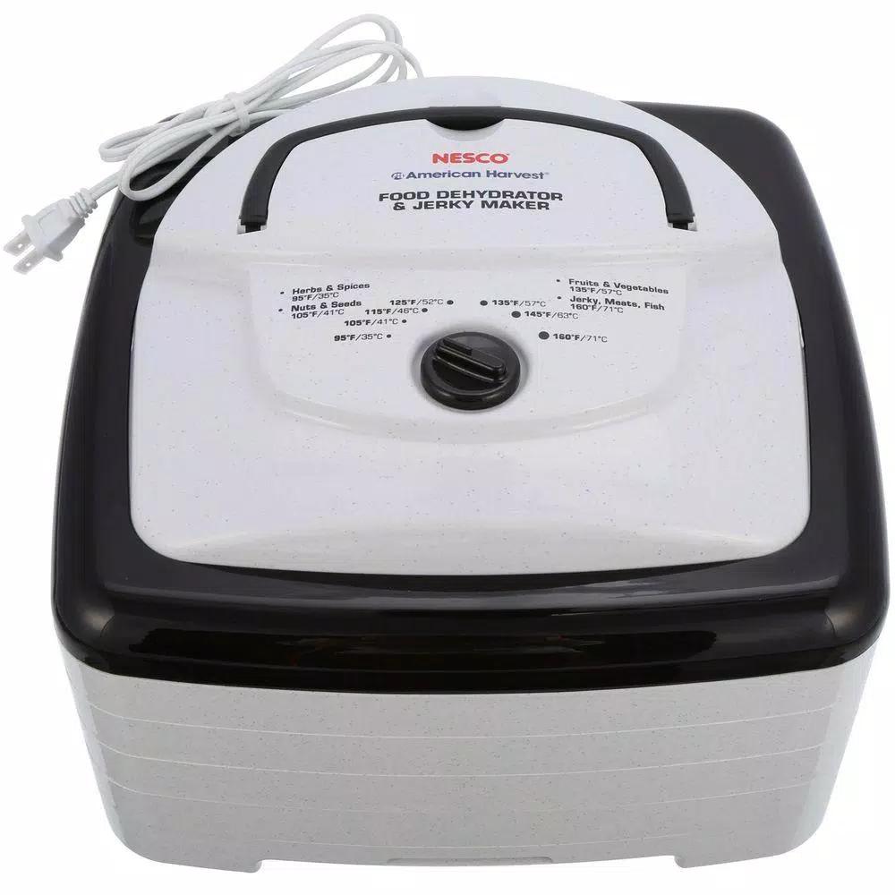 Nesco Square 4-Tray White Food Dehydrator and Jerky Maker, 700W