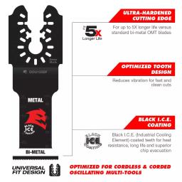 DIABLO 1-1/4 in. Universal Fit Bi-Metal Oscillating Blades for Metal, 3-Pack thumbnail 3