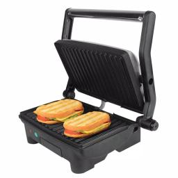 PREMIUM 1000W 2-Slice Panini Press and Indoor Grill with Removable Non-Stick Plates, Black thumbnail 2