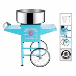 Great Northern Popcorn Flufftastic Commercial Cotton Candy Machine with Mobile Cart, 1000W, Light Blue thumbnail 3