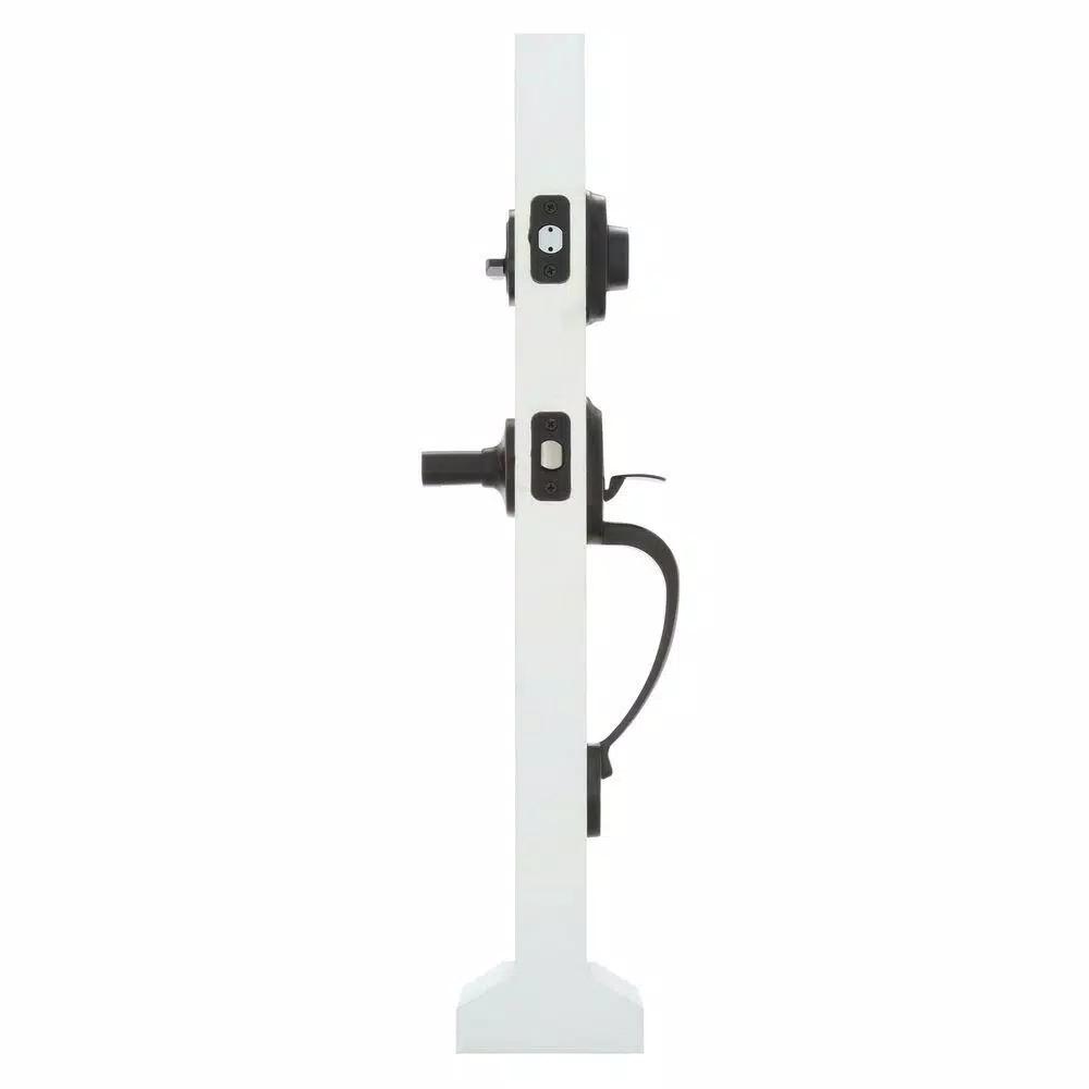Weslock Premiere Essentials Hillcrest Single Cylinder Oil-Rubbed Bronze Handleset with New Haven Lever