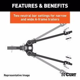 CURT TruTrack Weight Distribution System, 5,000 - 8,000 lbs. Capacity, 35-9/16" Bars thumbnail 8