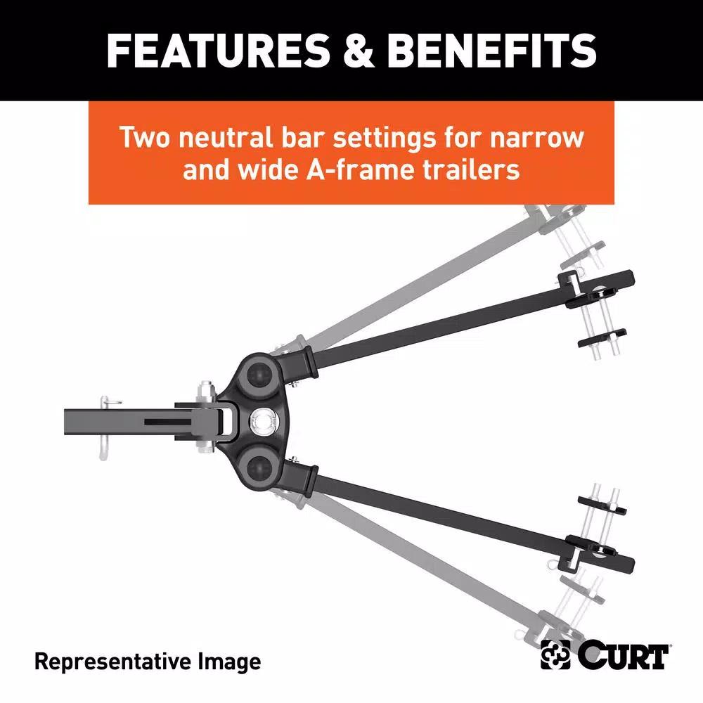 CURT TruTrack Weight Distribution System, 5,000 - 8,000 lbs. Capacity, 35-9/16" Bars