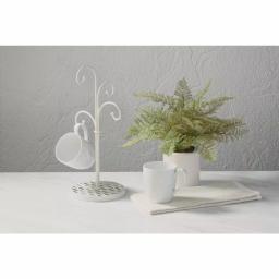 Tripar International, Inc 4-Hook White Metal Mug Tree Stand for Kitchen Countertop thumbnail 1