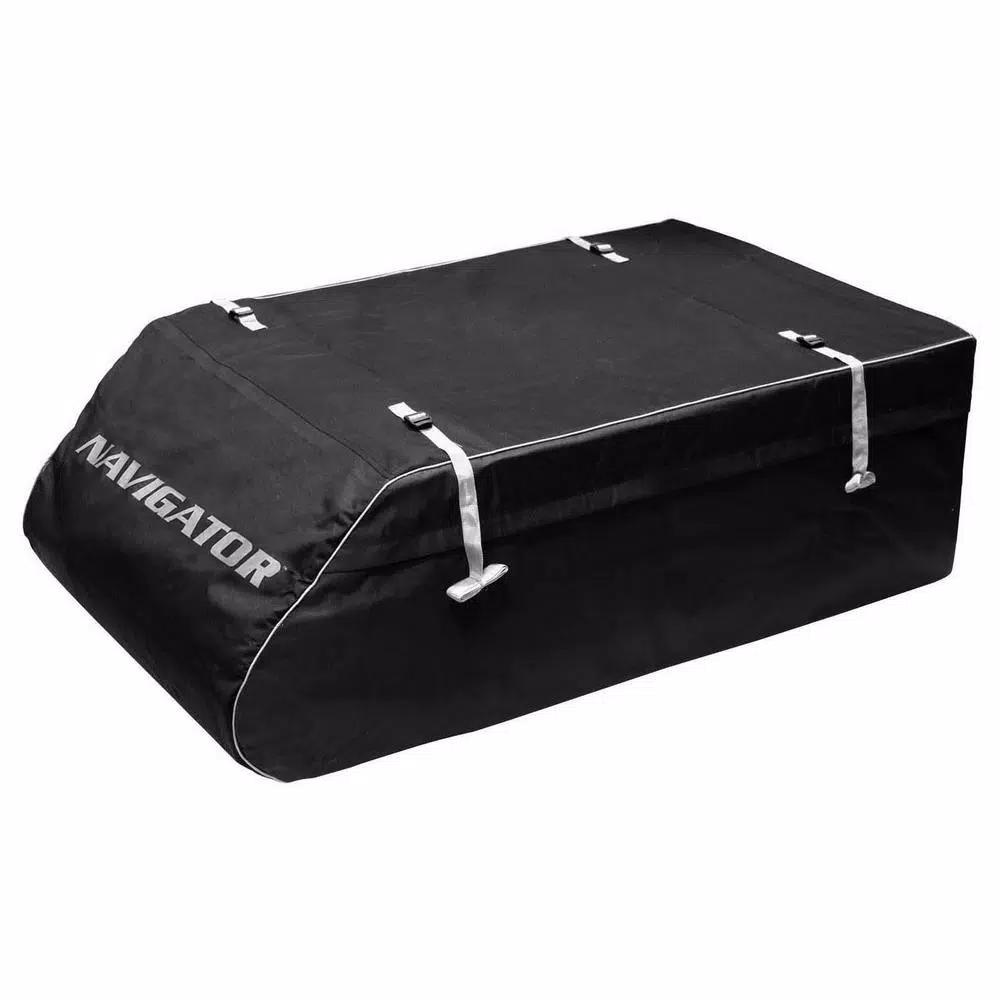 Unbranded Pilot's 15 cu. ft. Soft-Sided Waterproof Roof Cargo Bag, Black