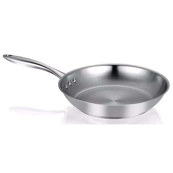 Ozeri Earth Restaurant Edition 12 in. 3-Ply Stainless Steel Frying Pan