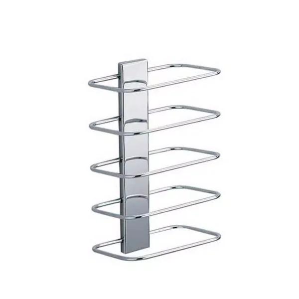 WS Bath Collections Hotel WSBC 5-Bar Wall Mounted Towel Rack, Polished Chrome