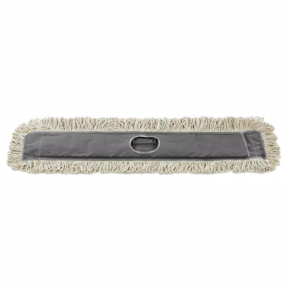 Alpine Industries 36 in. Cotton Dust Dry Mop Replacement Heads, 2-Pack