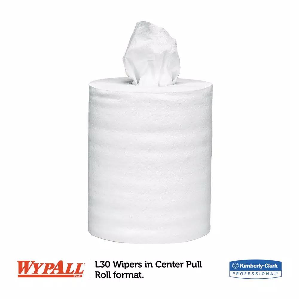 WypAll L30 Center-Pull Wipes, White, 300-Count (Case of 2)