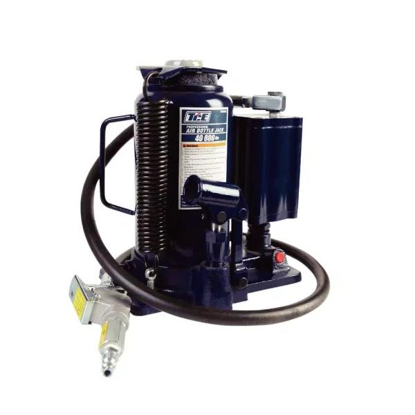 TCE 20-Ton Air Hydraulic Bottle Jack, 40,000 lb. Capacity, Heavy-Duty Steel