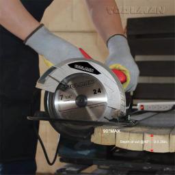 Boyel Living 12 Amp 7-1/4 in. Corded Circular Saw with Dual-Grip Handle and Bevel Cut Capability thumbnail 2