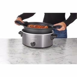 Hamilton Beach 6 Qt. Stovetop Sear and Cook Slow Cooker, Stainless Steel thumbnail 2