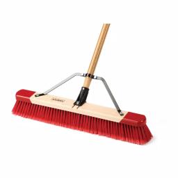 Harper 24 in. All-Purpose Push Broom with 60 in. Lacquered Hardwood Handle thumbnail 1