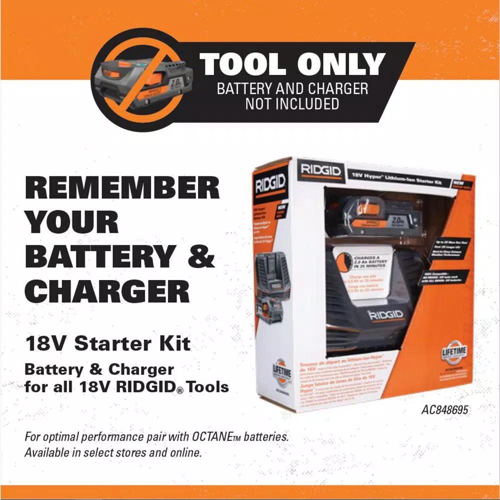 RIDGID 18V Hybrid Jobsite Radio with Bluetooth Wireless Technology (Tool Only)