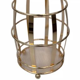 Home Basics Lyon Rose Gold Steel Cutlery Holder with Mesh Bottom and Non-Skid Feet thumbnail 4