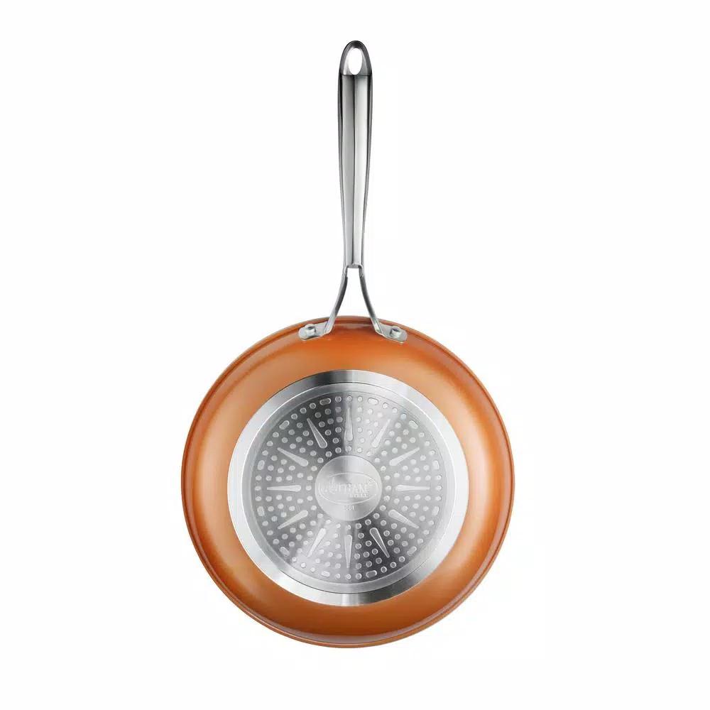 Gotham Steel 12 in. Copper Cast Textured Aluminum Non-Stick Fry Pan