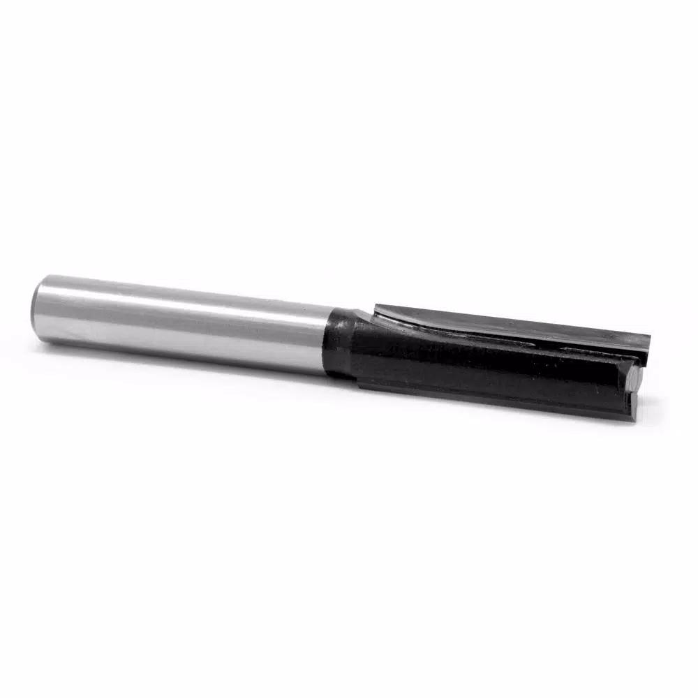 WEN 5/16 in. Straight 2-Flute Carbide Tipped Router Bit, 1/4 in. Shank