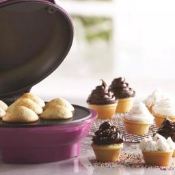 Brentwood Appliances TS-252 Mini Cupcake Maker, 7-Slot Nonstick Specialty Maker, Pink thumbnail 4