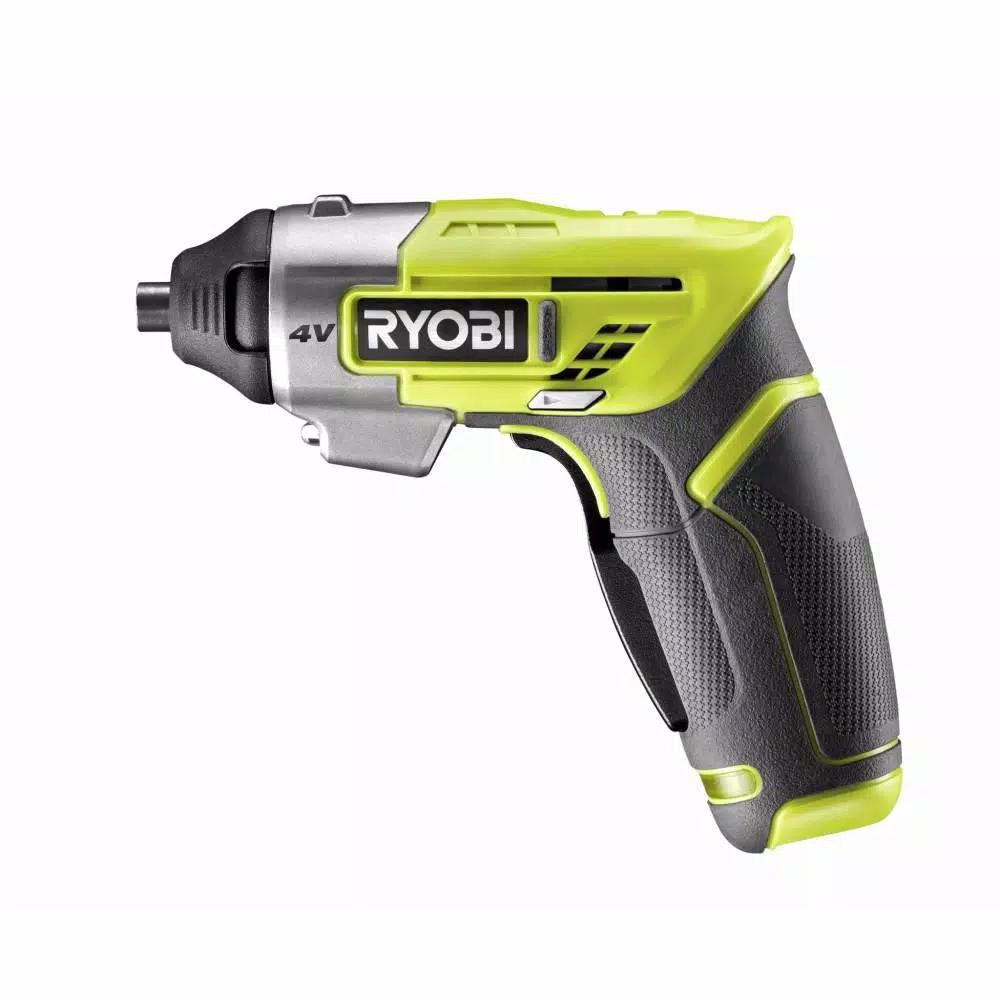 RYOBI 4V Lithium-Ion Cordless Multi-Head Screwdriver Kit with 3 Attachments and 10 Bits