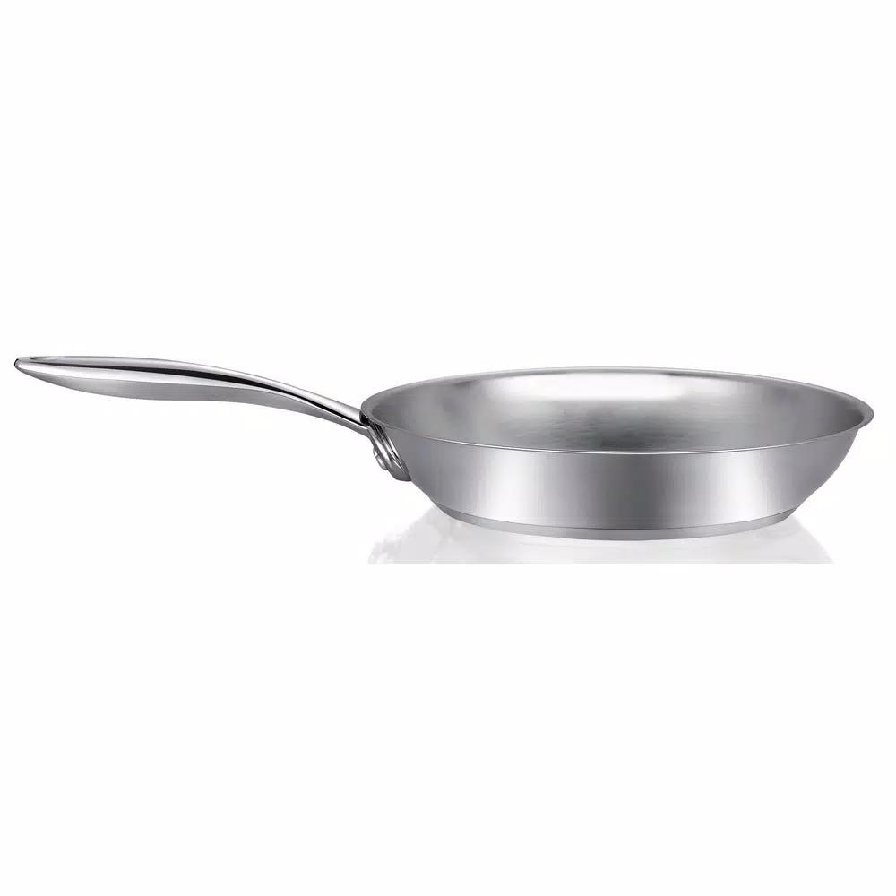 Ozeri Earth Pan 10 in. 3-Ply Stainless Steel Frying Pan, Restaurant Edition