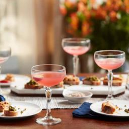 Libbey Capone 4-Piece Coupe Cocktail Glass Set, 8.25 oz, Clear Glass thumbnail 2