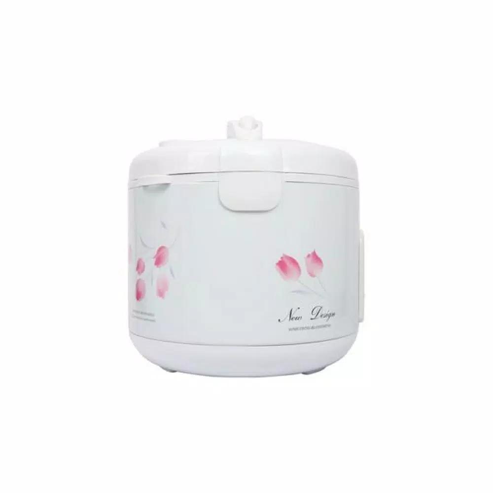 Tayama Cool Touch TRC-08 8-Cup White Rice Cooker with Steamer and Non-Stick Inner Pot