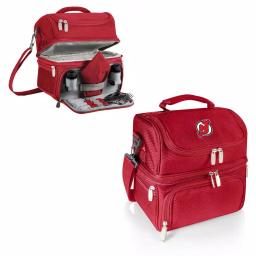 Picnic Time Pranzo New Jersey Devils Red Insulated Lunch Bag and Picnic Tote with Flatware Set thumbnail 2