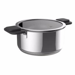 Ozeri 6-Piece Stainless Steel Induction Cookware Set with Patent-Pending Hands-Free Straining Glass Lids thumbnail 7