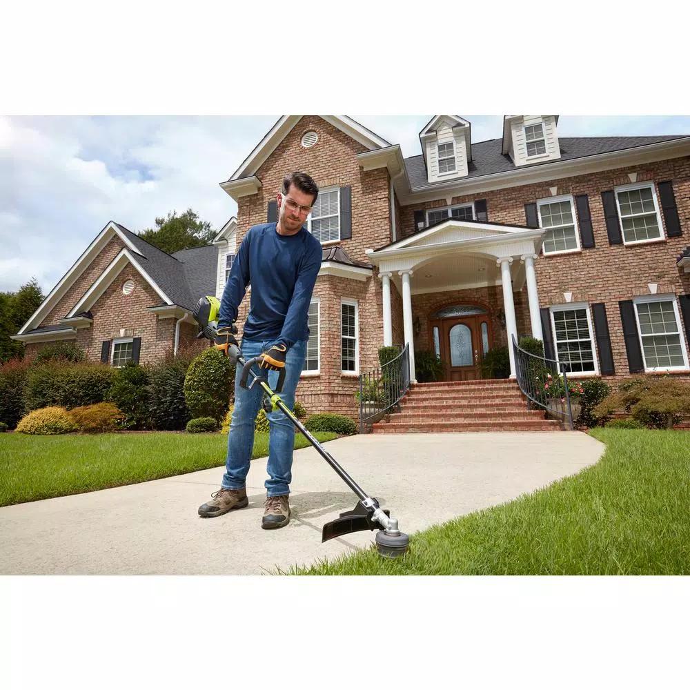 RYOBI Gas Trimmer 30cc 4-Cycle Attachment Capable & 25cc 2-Cycle Jet Fan Blower Combo