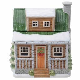 Certified International Winter Forest 3D Lodge Earthenware Cookie Jar, 128 oz. thumbnail 2