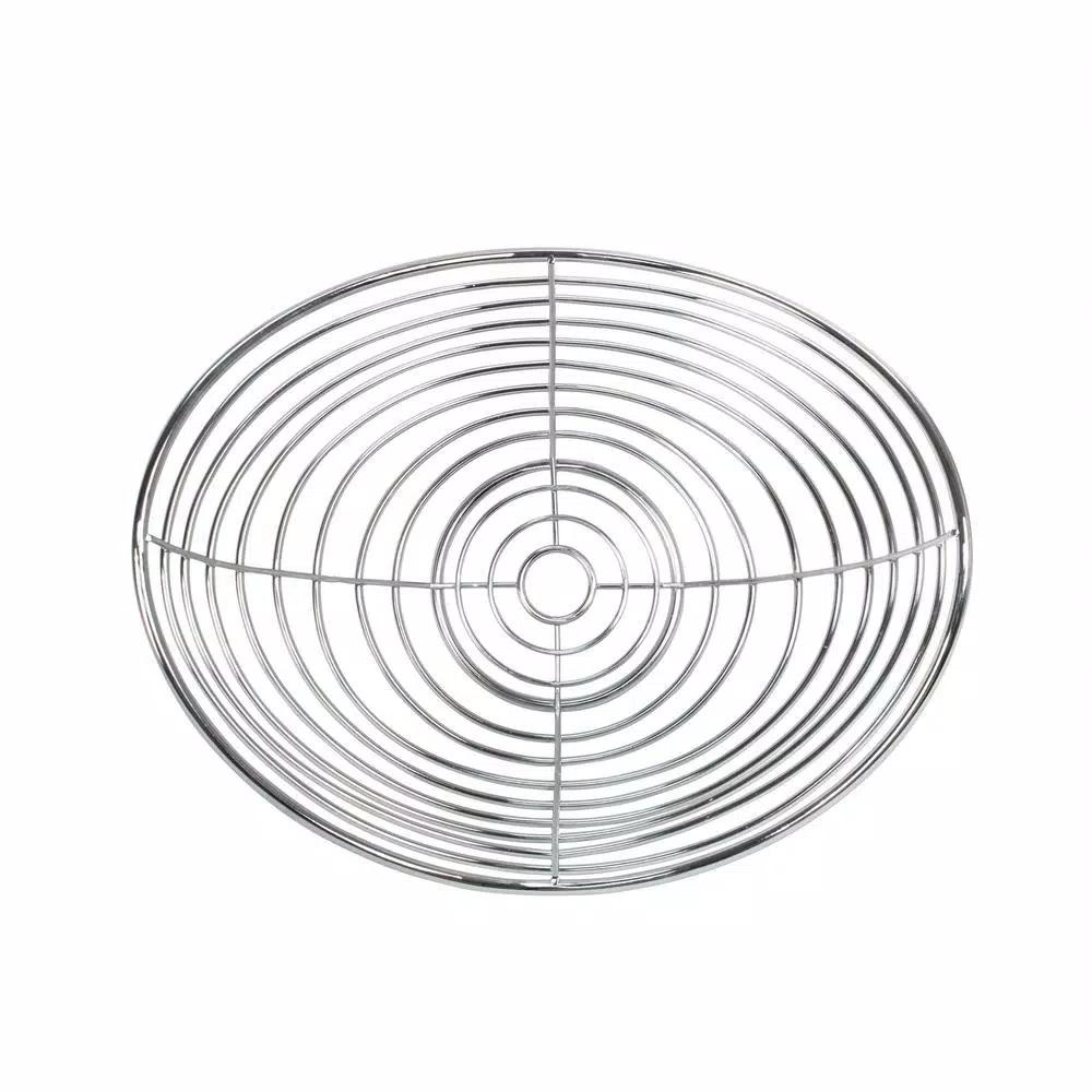 Spectrum Opus Chrome Steel Fruit Bowl - Decorative Countertop Produce & Bread Basket