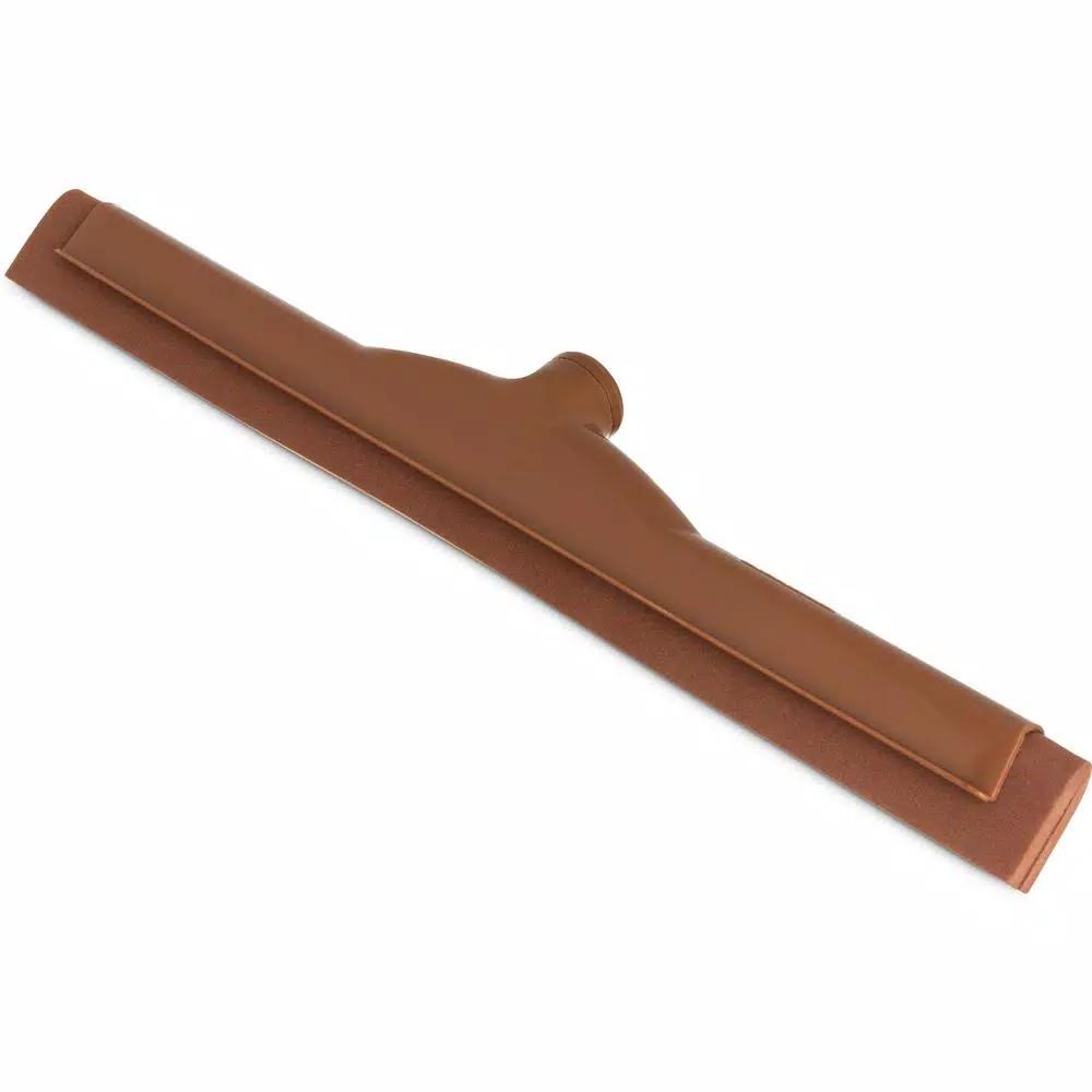 Carlisle Sparta 18 in. Plastic Double-Foam Floor Squeegee, Brown (6-Case)