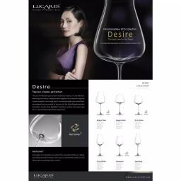 Lucaris Desire Aerlumer Universal 8-Piece Wine Glass Set, 14.25 oz Lead-Free Crystal thumbnail 1